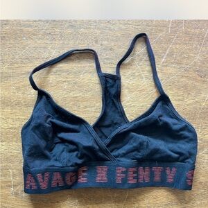 Savage X Fenty Black and Red Bralette